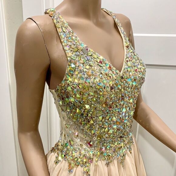 New Shinny  beads And Sequins Party Dress - Picture 5 of 8